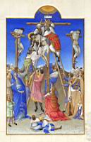 La Descente de la Croix (Les tres riches heures du Duc de Berry, des Freres Limbourg)